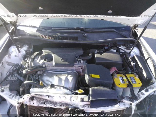 4T1BF1FK6CU509105 - 2012 TOYOTA CAMRY SE/LE/XLE 白色 照片 10