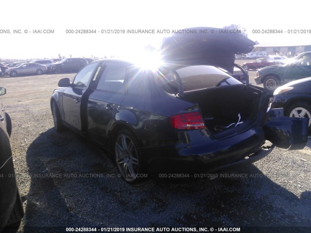 WAUJF78KX9N050239 - 2009 AUDI A4 PREMIUM PLUS BLUE photo 3