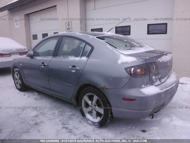 JM1BK324661441221 - 2006 MAZDA 3 S SILVER photo 3