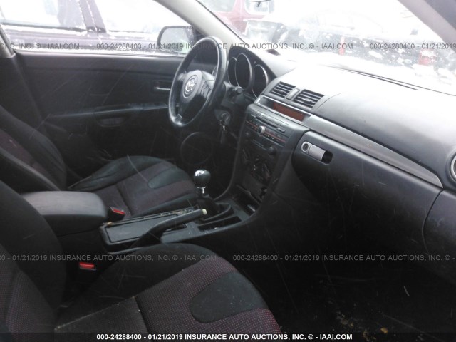 JM1BK324661441221 - 2006 MAZDA 3 S SILVER photo 5