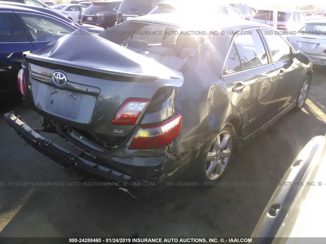 4T1BE46K87U118029 - 2007 TOYOTA CAMRY NEW GENERAT CE/LE/XLE/SE GRAY photo 4