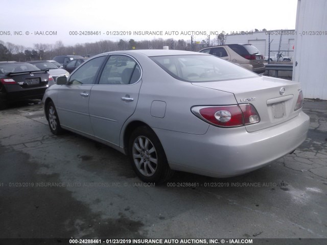 JTHBF30G120069139 - 2002 LEXUS ES 300 GRAY photo 3