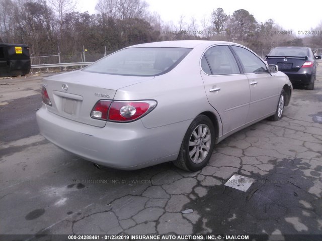 JTHBF30G120069139 - 2002 LEXUS ES 300 GRAY photo 4