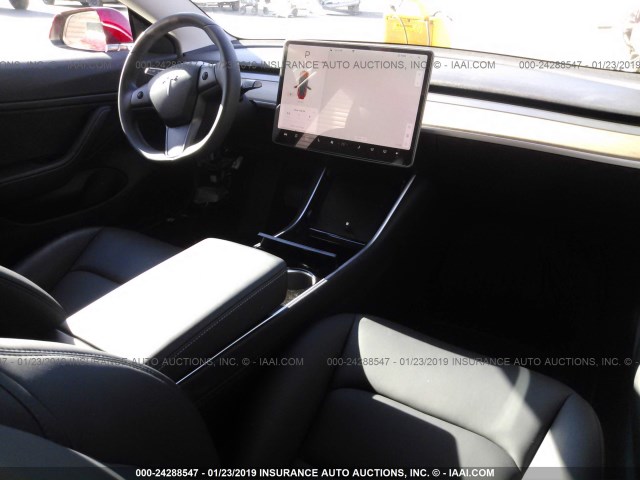 5YJ3E1EA2JF056367 - 2018 TESLA MODEL 3 RED photo 5