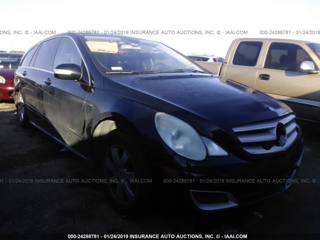 4JGCB65E46A027408 - 2006 MERCEDES-BENZ R 350 BLACK photo 1