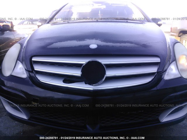 4JGCB65E46A027408 - 2006 MERCEDES-BENZ R 350 BLACK photo 6