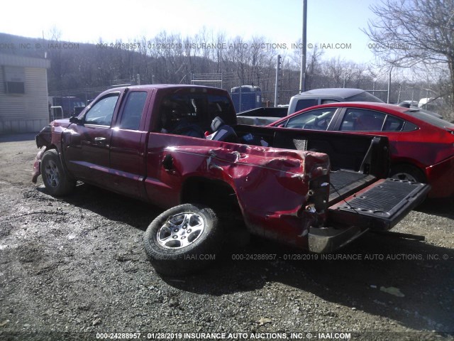 1D7HE42K66S598592 - 2006 DODGE DAKOTA SLT RED photo 3