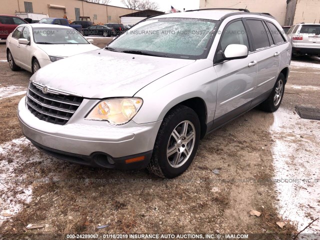 2A8GM68X18R144397 - 2008 CHRYSLER PACIFICA TOURING SILVER photo 2