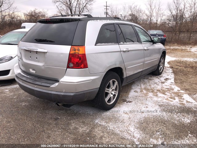 2A8GM68X18R144397 - 2008 CHRYSLER PACIFICA TOURING SILVER photo 4