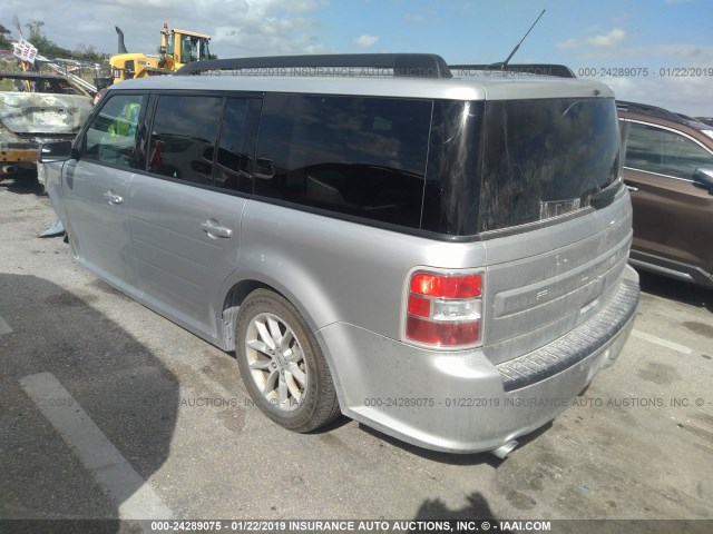 2FMGK5B81HBA09062 - 2017 FORD FLEX SE SILVER photo 3