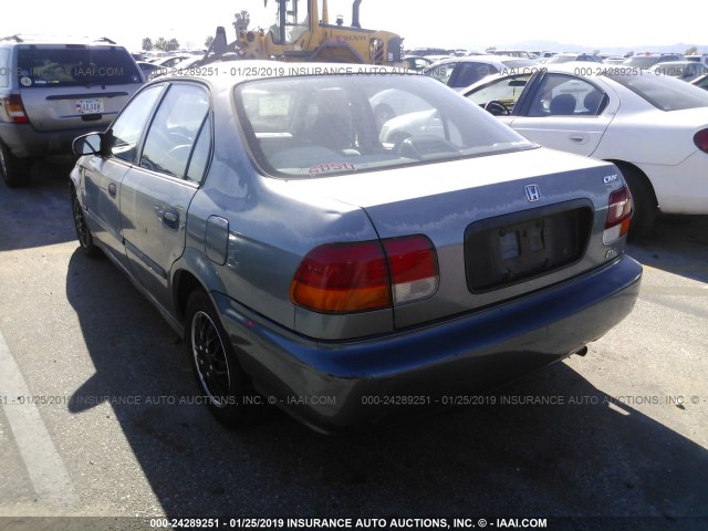 2HGEJ6523WH586229 - 1998 HONDA CIVIC DX Light Blue photo 3