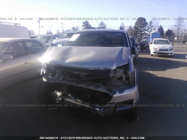 1FMEU63E28UA83886 - 2008 FORD EXPLORER XLT SILVER photo 6