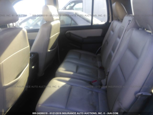 1FMEU63E28UA83886 - 2008 FORD EXPLORER XLT SILVER photo 8