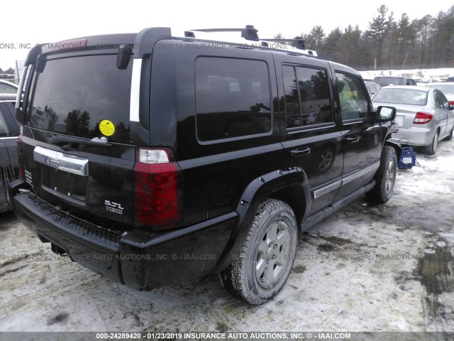 1J8HG58246C306152 - 2006 JEEP COMMANDER LIMITED BLACK photo 4