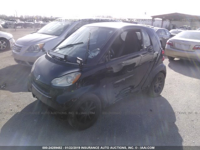 WMEEJ31X59K301463 - 2009 SMART FORTWO PURE/PASSION BLACK photo 2