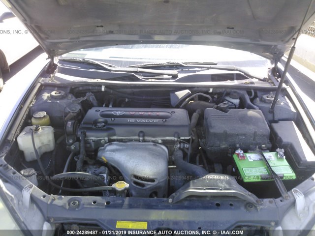 4T1BE32K82U588117 - 2002 TOYOTA CAMRY LE/XLE/SE BLUE photo 10
