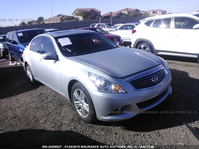 JN1CV6AR2DM767347 - 2013 INFINITI G37 SILVER photo 1