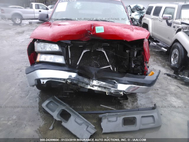 1GCEC14X65Z144570 - 2005 CHEVROLET SILVERADO C1500 RED photo 6