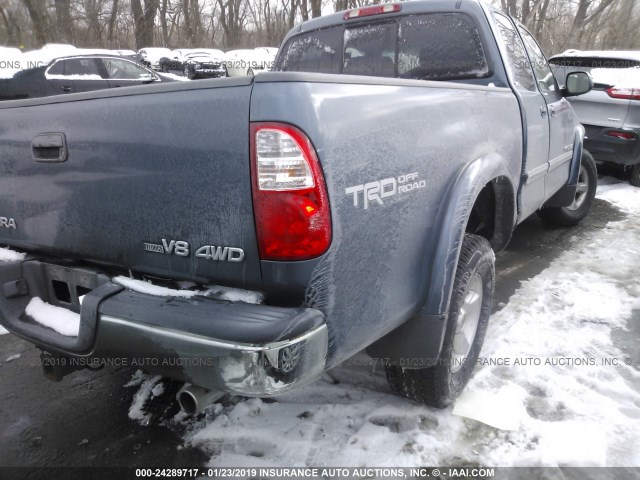 5TBBT44166S486225 - 2006 TOYOTA TUNDRA ACCESS CAB SR5 BLUE photo 4