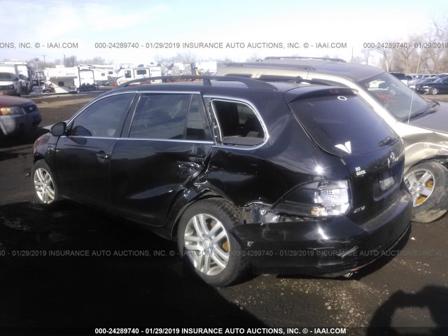 3VWML7AJXBM631618 - 2011 VOLKSWAGEN JETTA TDI BLACK photo 3