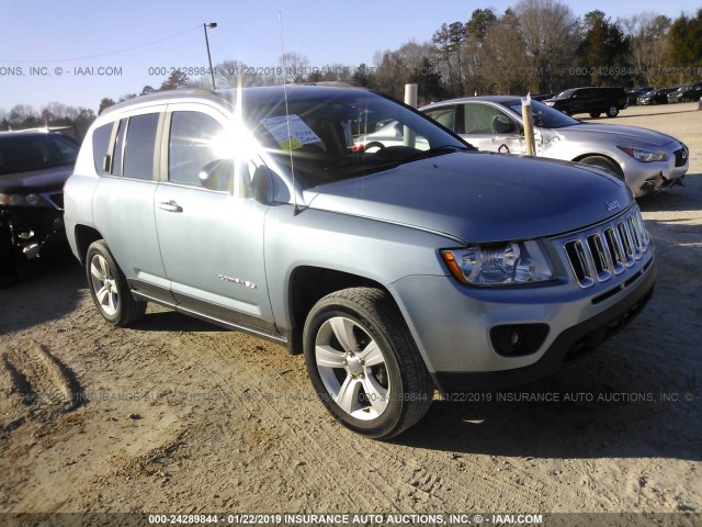 1C4NJDBB2DD210736 - 2013 JEEP COMPASS SPORT Light Blue photo 1