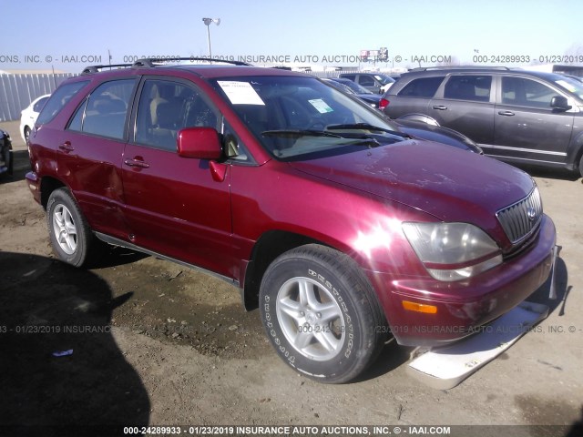 JT6GF10U8Y0066885 - 2000 LEXUS RX 300 BURGUNDY photo 1