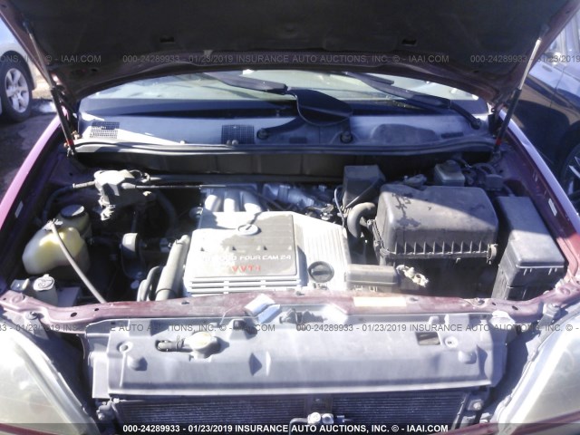 JT6GF10U8Y0066885 - 2000 LEXUS RX 300 BURGUNDY photo 10