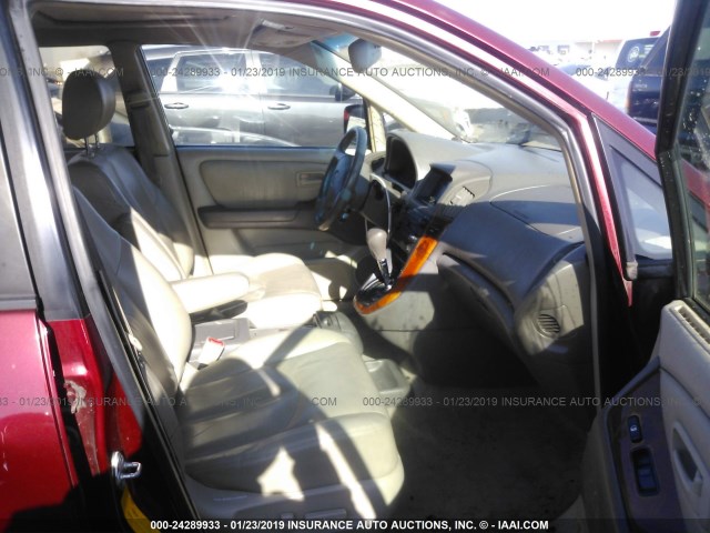 JT6GF10U8Y0066885 - 2000 LEXUS RX 300 BURGUNDY photo 5