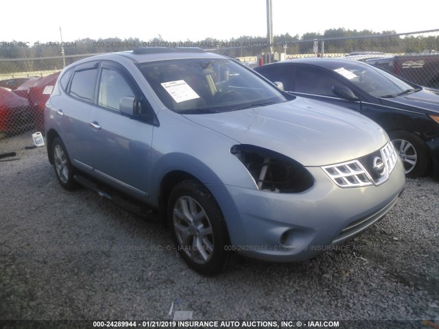 JN8AS5MT9CW271435 - 2012 NISSAN ROGUE S/SV BLUE photo 1