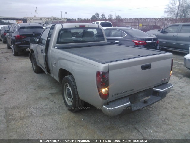 1GTCS149998139872 - 2009 GMC CANYON TAN photo 3