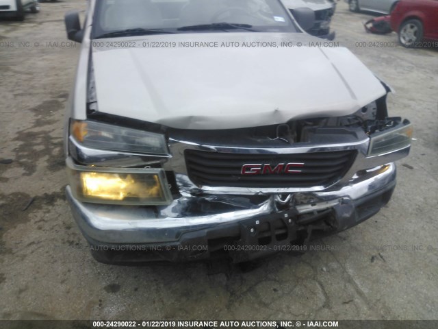1GTCS149998139872 - 2009 GMC CANYON TAN photo 6