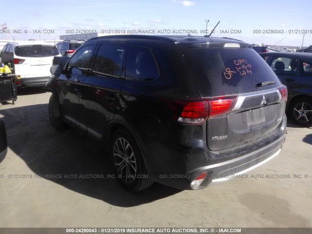 JA4AD3A38GZ000847 - 2016 MITSUBISHI OUTLANDER SE/SEL BLACK photo 3