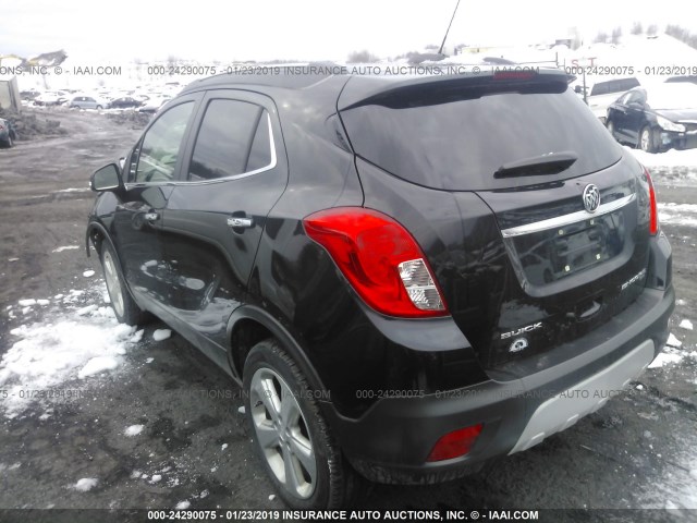 KL4CJGSB5FB190452 - 2015 BUICK ENCORE BLACK photo 3