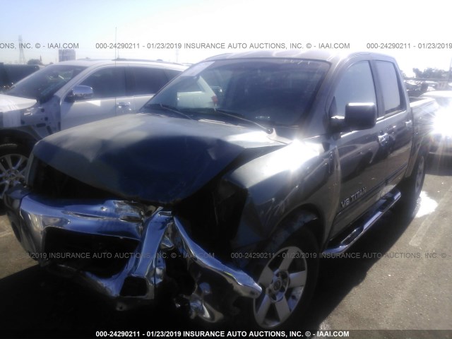 1N6AA07AX6N558723 - 2006 NISSAN TITAN XE/SE/LE GRAY photo 2