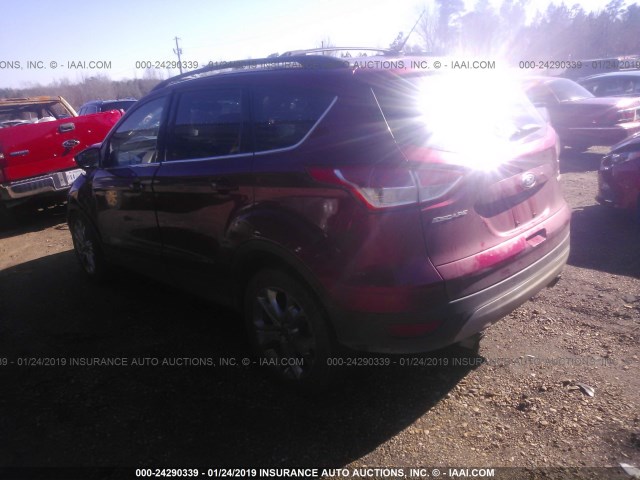 1FMCU0GX0FUA73953 - 2015 FORD ESCAPE SE RED photo 3