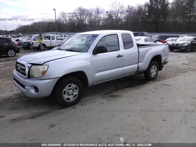 5TETX22N16Z197041 - 2006 TOYOTA TACOMA ACCESS CAB Gümüş foto 2