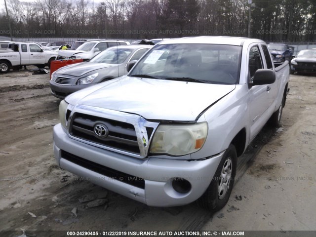 5TETX22N16Z197041 - 2006 TOYOTA TACOMA ACCESS CAB Gümüş foto 6