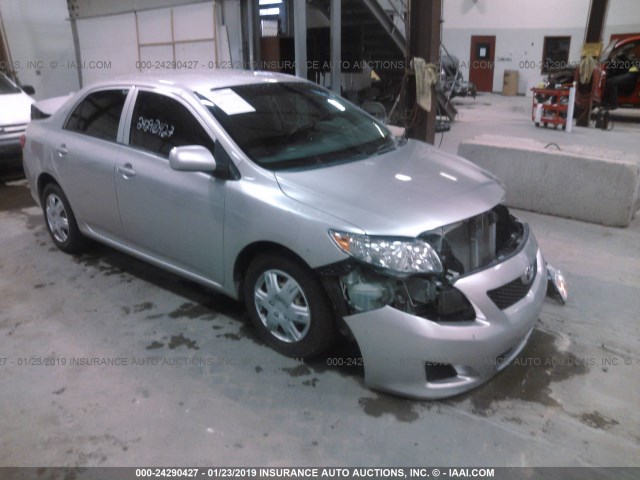 1NXBU40E89Z012236 - 2009 TOYOTA COROLLA S/LE/XLE SILVER photo 1