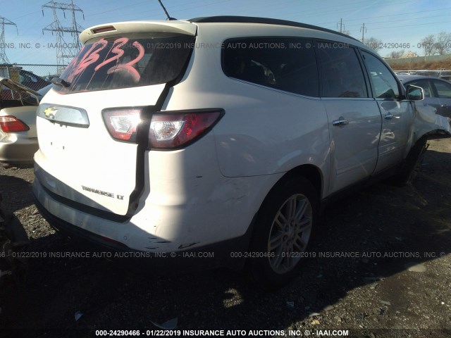 1GNKVGKD5FJ306043 - 2015 CHEVROLET TRAVERSE LT WHITE photo 4