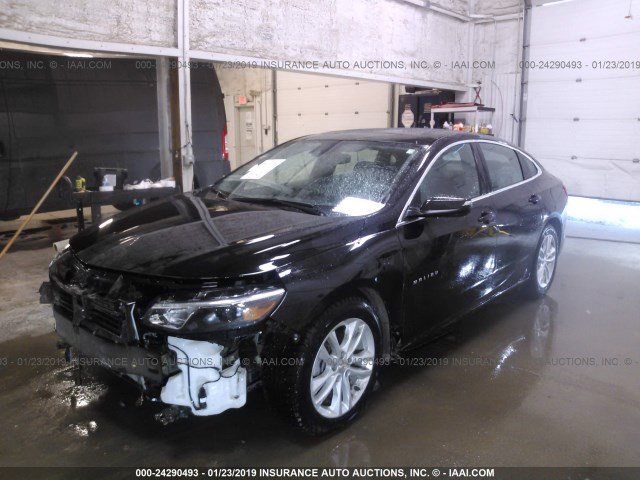 1G1ZJ5SU7GF315363 - 2016 CHEVROLET MALIBU HYBRID BLACK photo 2