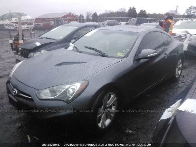 KMHHU6KJ4DU108566 - 2013 HYUNDAI GENESIS COUPE 3.8L GRAY photo 2