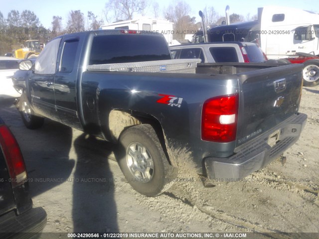 2GCEK29JX91110241 - 2009 CHEVROLET SILVERADO K1500 LT BLUE photo 3