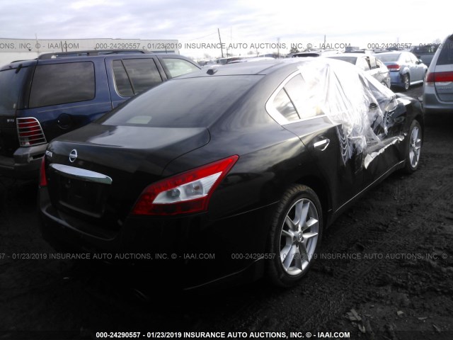 1N4AA5AP5BC812685 - 2011 NISSAN MAXIMA S/SV BLACK photo 4