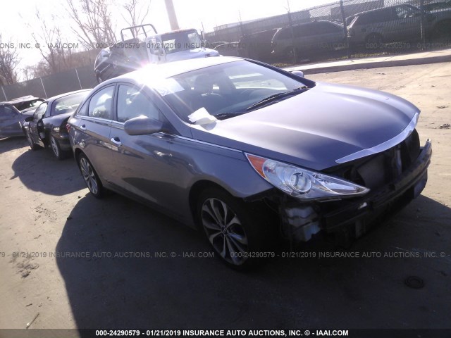 5NPEC4AB8DH760156 - 2013 HYUNDAI SONATA SE/LIMITED GRAY photo 1