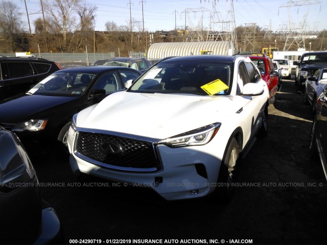 3PCAJ5M35KF120948 - 2019 INFINITI QX50 ESSENTIAL/PURE WHITE photo 2