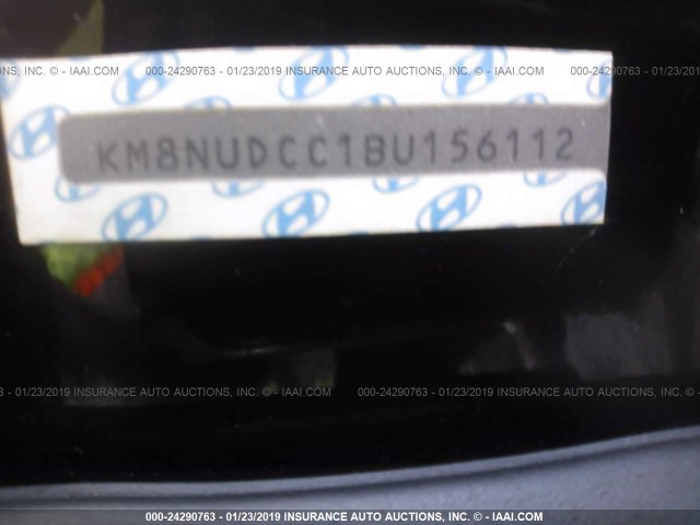 KM8NUDCC1BU156112 - 2011 HYUNDAI VERACRUZ GLS/LIMITED BLACK photo 9