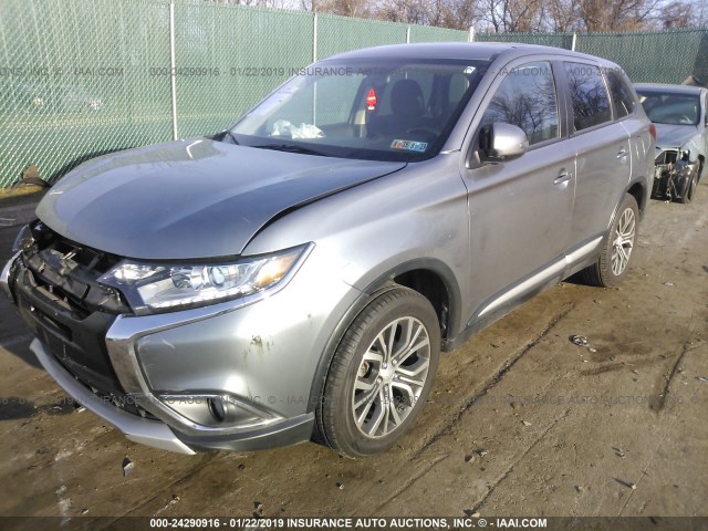 JA4AZ3A37GZ005135 - 2016 MITSUBISHI OUTLANDER SE/SEL GRAY photo 2