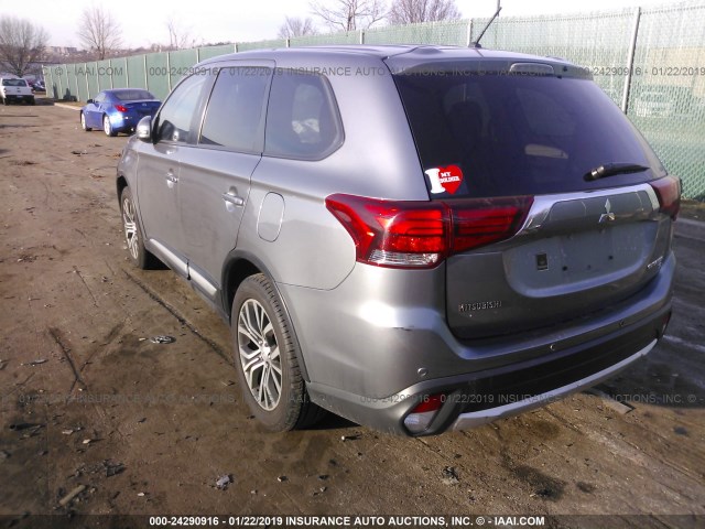 JA4AZ3A37GZ005135 - 2016 MITSUBISHI OUTLANDER SE/SEL GRAY photo 3