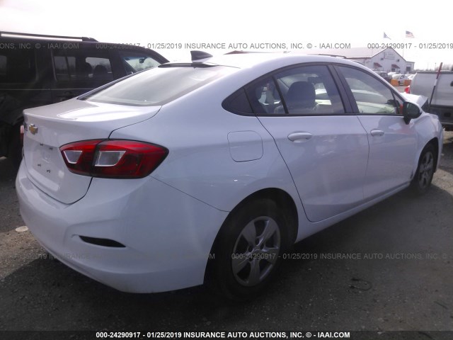 1G1BC5SM8J7206021 - 2018 CHEVROLET CRUZE LS WHITE photo 4