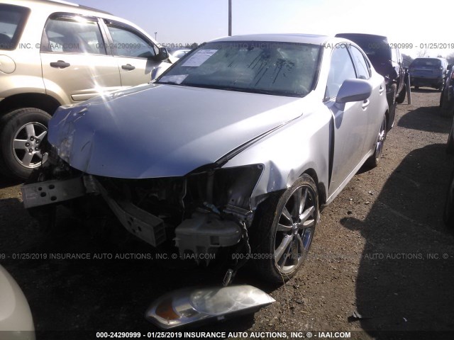 JTHBK262775033726 - 2007 LEXUS IS 250 SILVER photo 2